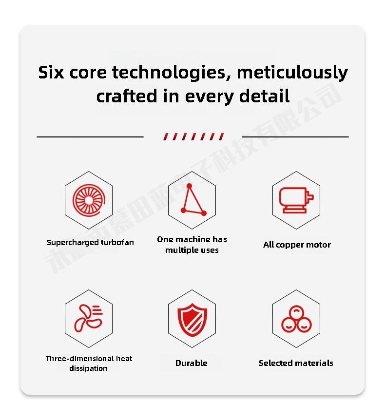 High power brushless storm fan, lithium battery, leaf blowing, water blowing, high-power wireless car mounted violent turbofan, powerful