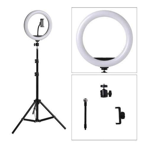 18 Inches Selfie Ring Light With 2.1M Tripod Stand And Cell Phone Holder For Live Stream/Makeup 14" RINGLIGHT
Tripod – Adjustable Color Temperature, Perfect for Makeup, Photography, and Live Streaming