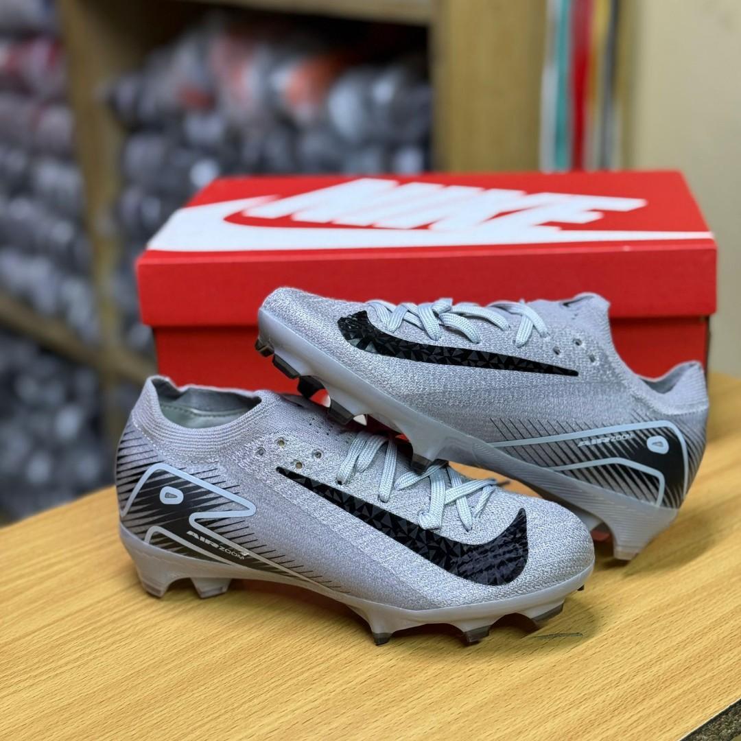 Original Air Zoom Mercurial Vapor 16 Elite FG Firm Ground Soccer Cleats - White/Black/Blue/Gold. Pack Football Boots. Football Boots, Shadow Pack Soccer boots, ground soccer clears, purple yellow whit