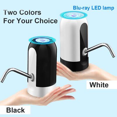 🔥Automatic Electric Water Pump Dispenser Portable Drinking Water Pump Dispenser Switch with LED Light USB rechargeable Port for Home, Kitchen, Office, outdoor, hiking, camping