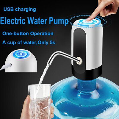 🔥Automatic Electric Water Pump Dispenser Portable Drinking Water Pump Dispenser Switch with LED Light USB rechargeable Port for Home, Kitchen, Office, outdoor, hiking, camping