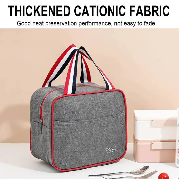 🔥 Insulated Square Lunch Bag with Carry Handles, Lunch Bag Lunch Box For Women Men Reusable Insulated Lunch Tote Bag, Leakproof Thermal Cooler Sack Food Handbags Case High Capacity For travel, Work,