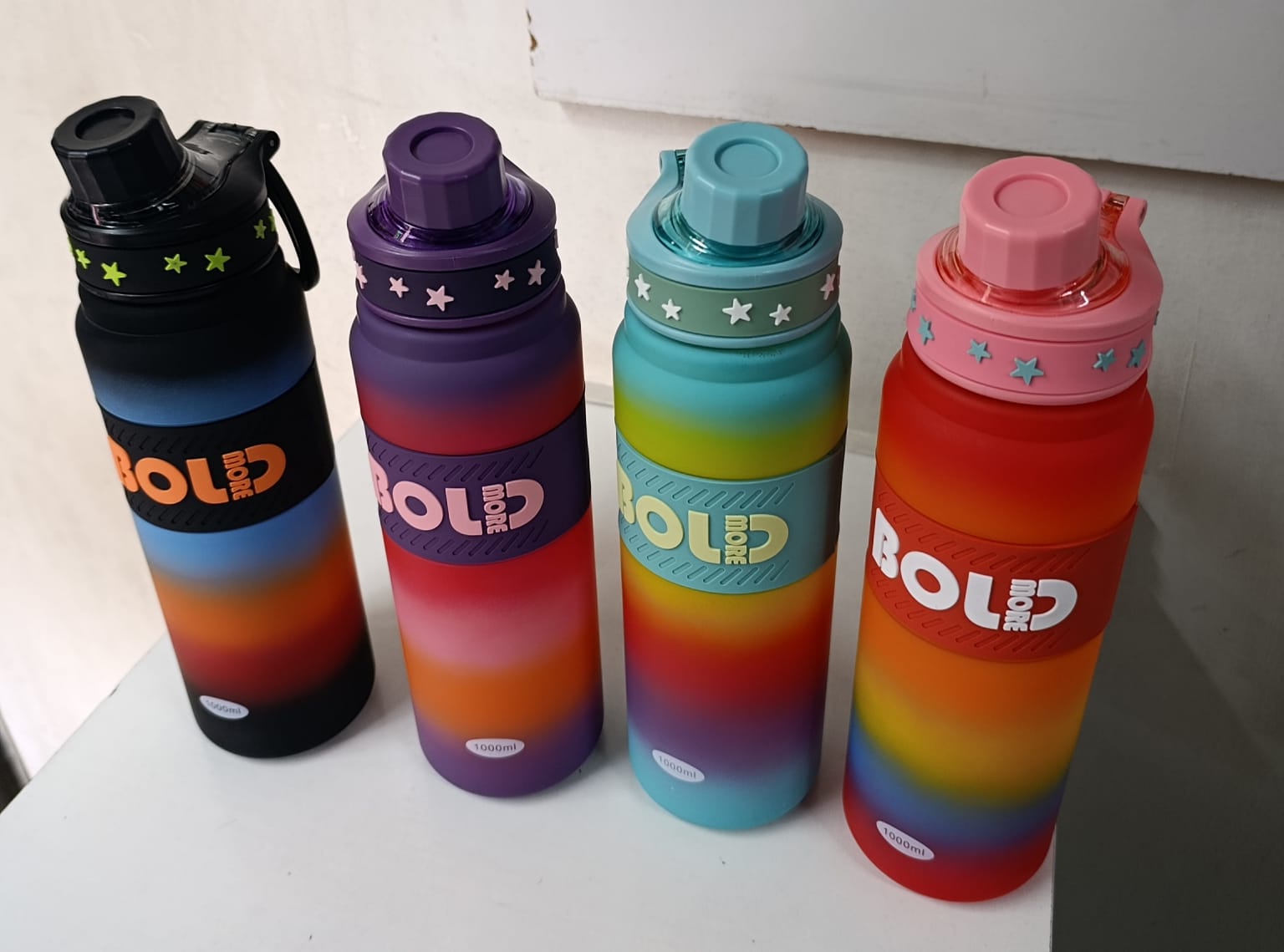 🔥🔥 Bold Motivational  water bottle Quote & Time Marker water bottle With times and unique inspirational quote, two colour water bottle