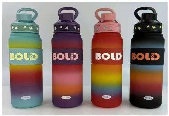 🔥🔥 Bold Motivational  water bottle Quote & Time Marker water bottle With times and unique inspirational quote, two colour water bottle