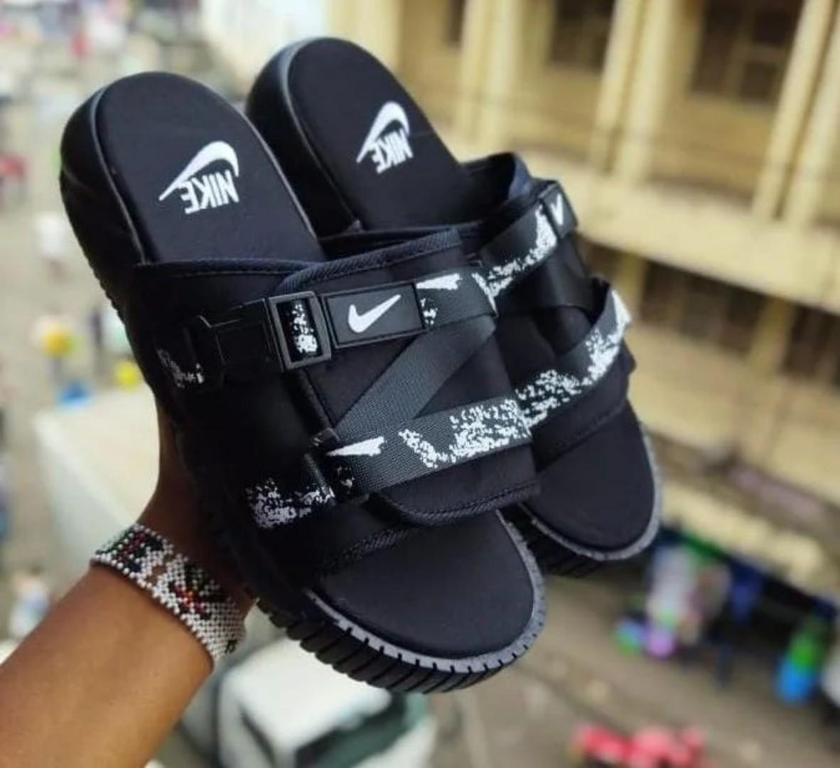 ORIGINAL AIR FORCE 1 SLIDES (DESIGHNER OPEN SHOES), BLACK COLOUR TRIPPLE WHITE ,HIGH QUALITY SLIP ONS. AIRFORCE 1 white JORDAN Best shop for Airforce, Air jordan, Airmax tn, Air force sneakers)