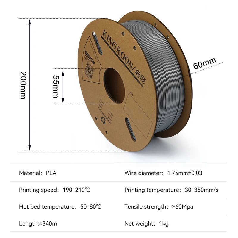 3D PLA Printer Filament 1.75mm and 1kg High Quality 3D Printer Filament low warp and shrinkage,odorless