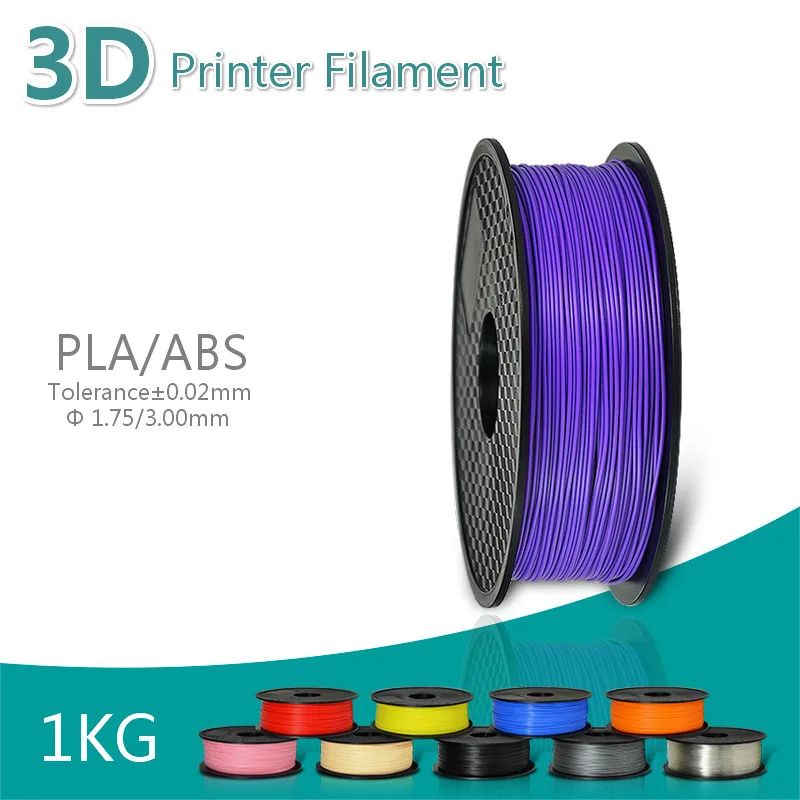 3D PLA Printer Filament 1.75mm and 1kg High Quality 3D Printer Filament low warp and shrinkage,odorless
