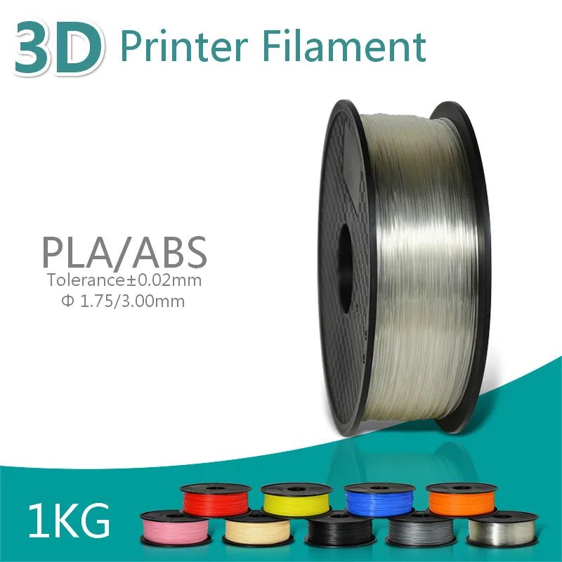 3D PLA Printer Filament 1.75mm and 1kg High Quality 3D Printer Filament low warp and shrinkage,odorless