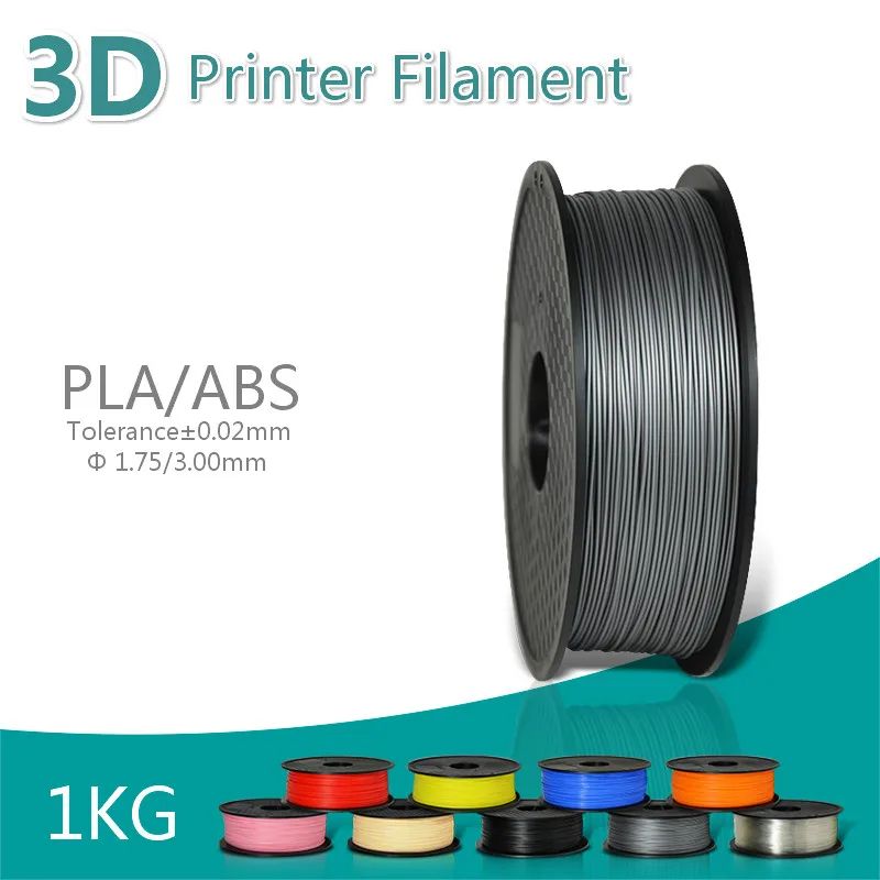3D PLA Printer Filament 1.75mm and 1kg High Quality 3D Printer Filament low warp and shrinkage,odorless