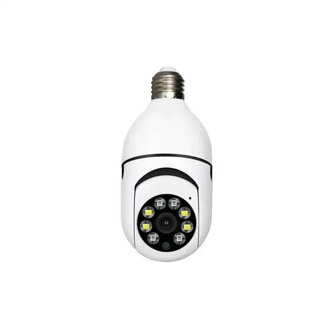 1080P CCTV CAMERA 360° PANORAMIC BULB CCTV WiFi IP PTZ PAN & TILT ROTATING CAMERA MOTION TRACKING,2WAY COMMUNICATION, SUPPORT SD CARD AND CLOUD STORAGE,FULL