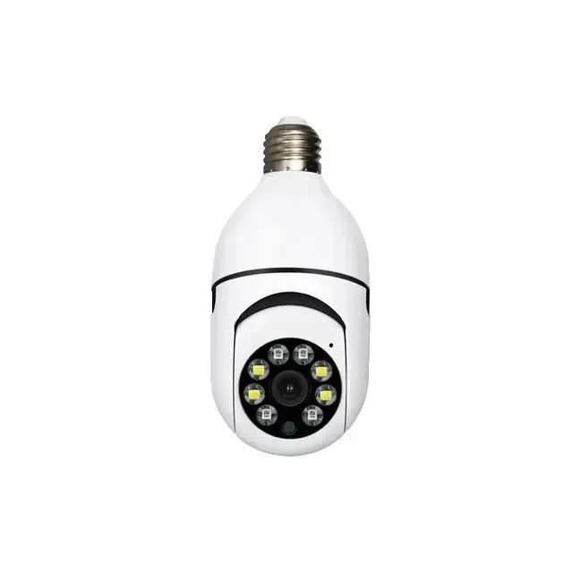 1080P CCTV CAMERA 360° PANORAMIC BULB CCTV WiFi IP PTZ PAN & TILT ROTATING CAMERA MOTION TRACKING,2WAY COMMUNICATION, SUPPORT SD CARD AND CLOUD STORAGE,FULL