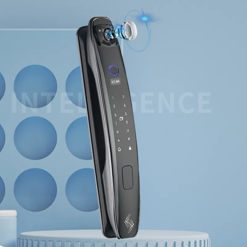 Tuya Smart Face Recognition Door Lock with Wi-Fi, Fingerprint, Password, RFID & App Control – Intelligent Digital Security Lock for Home and Office