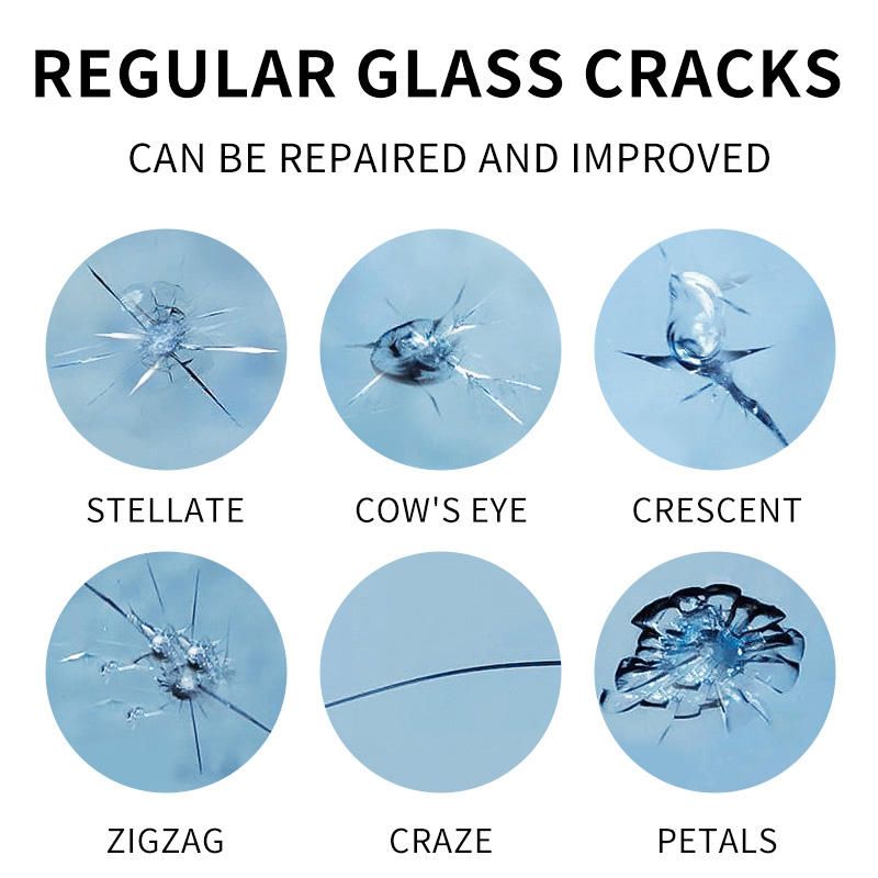 Veteran Car Windshield Glass Repair Kit – DIY Crack and Chip Fix Resin with Suction Applicator Tool for Quick Windshield Restoration