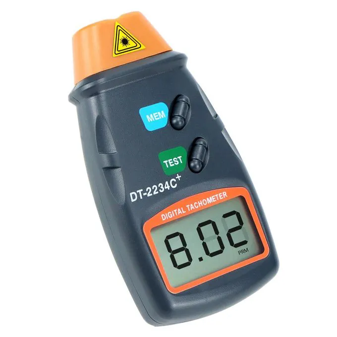DT-2234C+ Digital Laser Tachometer Non-Contact RPM Meter | High Precision Motor Speed Tester 2.5–99,999RPM