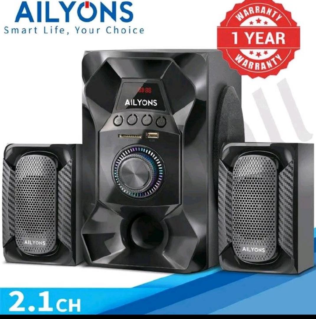 AILYONS/LYONS ECS2404/LYS2404 WOOFER speaker system with a powerful amplifier 18000PMPO. output power 25w+10w*2 speaker system