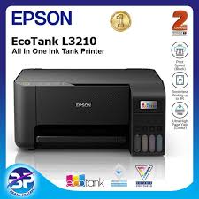 QUICK EFFICIENT PRINTER EPSON ECOTANK L3210 A4 ALL IN ONE INK TANK PRINTER PRINTS, SCAN AND PHOTOCOPY. CAPABLE OF PRINTING PHOTO,GLOSSYPAPERS etc