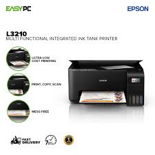 QUICK EFFICIENT PRINTER EPSON ECOTANK L3210 A4 ALL IN ONE INK TANK PRINTER PRINTS, SCAN AND PHOTOCOPY. CAPABLE OF PRINTING PHOTO,GLOSSYPAPERS etc