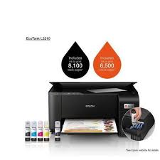 QUICK EFFICIENT PRINTER EPSON ECOTANK L3210 A4 ALL IN ONE INK TANK PRINTER PRINTS, SCAN AND PHOTOCOPY. CAPABLE OF PRINTING PHOTO,GLOSSYPAPERS etc