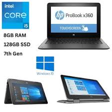 THE HP PROBOOK 11 G2  IS A X360 TOUCHSCREEN, CORE I5 7TH GEN LAPTOP COMES WITH AN 8GB RAM AND 128GB SSD, 11.6" HP TOUCHSCREEN DISPLAY. TALK ABOUT EFFICIENCY PORTABLILITY  FLEXIBILITY AND AFFORDABILITY
