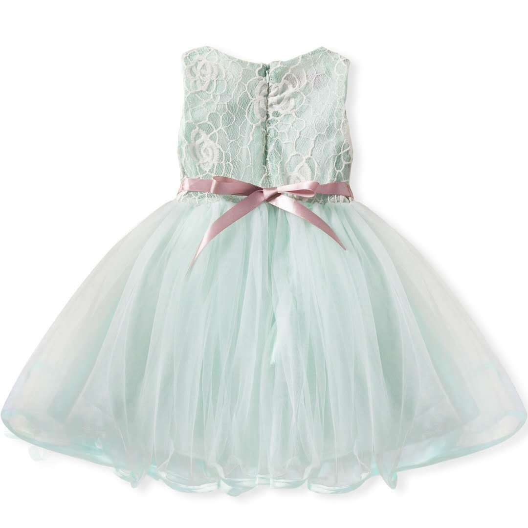 2025 Summer New Kids' Dresses Collection – Girls' Sleeveless Patchwork Lace Dress, Puff Ball Gown, Party Dress