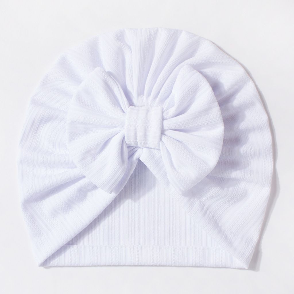Children's fetal hats. Solid-color hats for infants. Four-way stretch. Thin summer hats. Bowknot pullover hats.baby