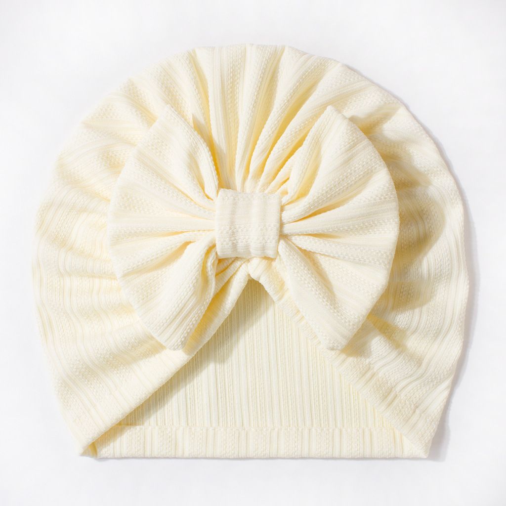 Children's fetal hats. Solid-color hats for infants. Four-way stretch. Thin summer hats. Bowknot pullover hats.baby