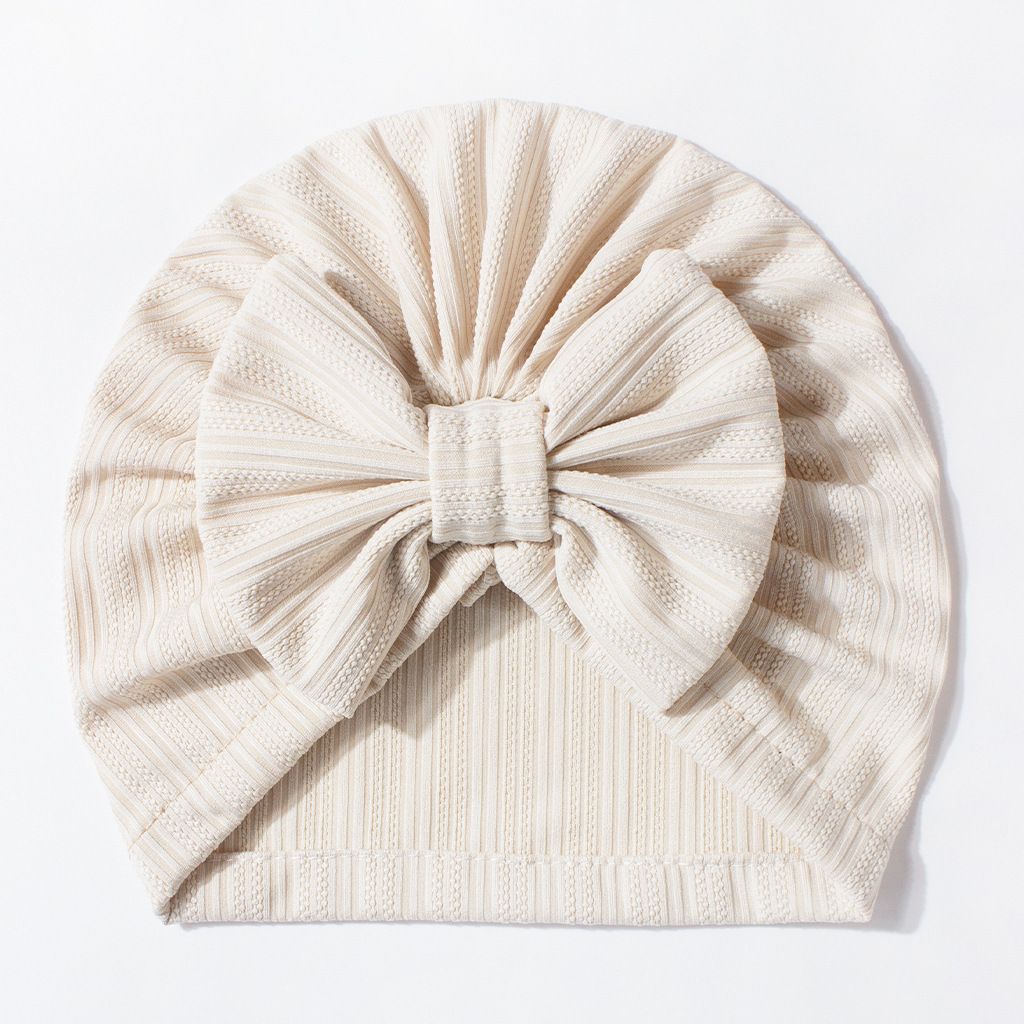 Children's fetal hats. Solid-color hats for infants. Four-way stretch. Thin summer hats. Bowknot pullover hats.baby