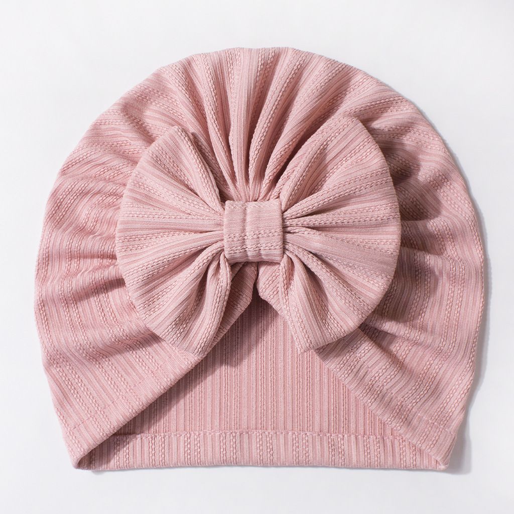 Children's fetal hats. Solid-color hats for infants. Four-way stretch. Thin summer hats. Bowknot pullover hats.baby