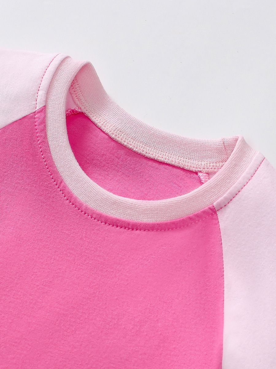 Cute New Summer Children's Dress for Girls - Cotton Cartoon Kids' Dress in Colorful Pink Style