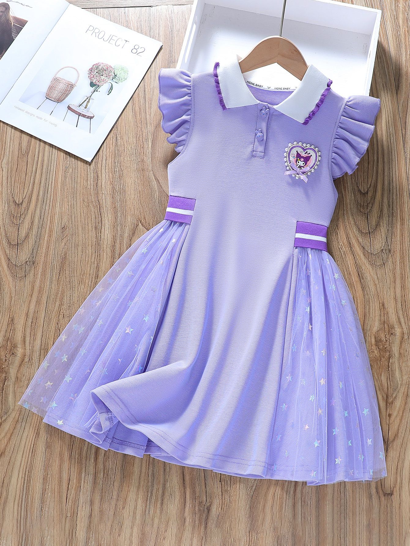 2025 Summer New Girls' Princess Dress.Stylish Short-Sleeve Dress for Kids  Little Girl's Polo Dress