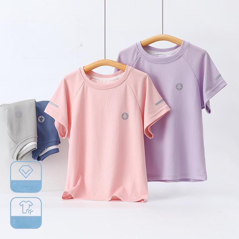 Summer girls quick-drying T-shirt children's sports short-sleeved T-shirt