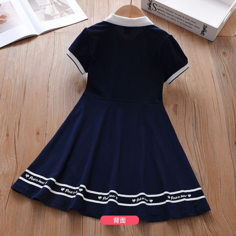 2025 New Summer Girls' Dresses Stylish Kids Fashion Girls Summer Preppy Princess Dresses Children Summer Skirts Colorful Breathable Comfortable