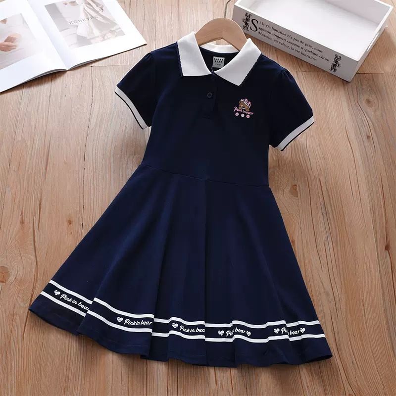 2025 New Summer Girls' Dresses Stylish Kids Fashion Girls Summer Preppy Princess Dresses Children Summer Skirts Colorful Breathable Comfortable
