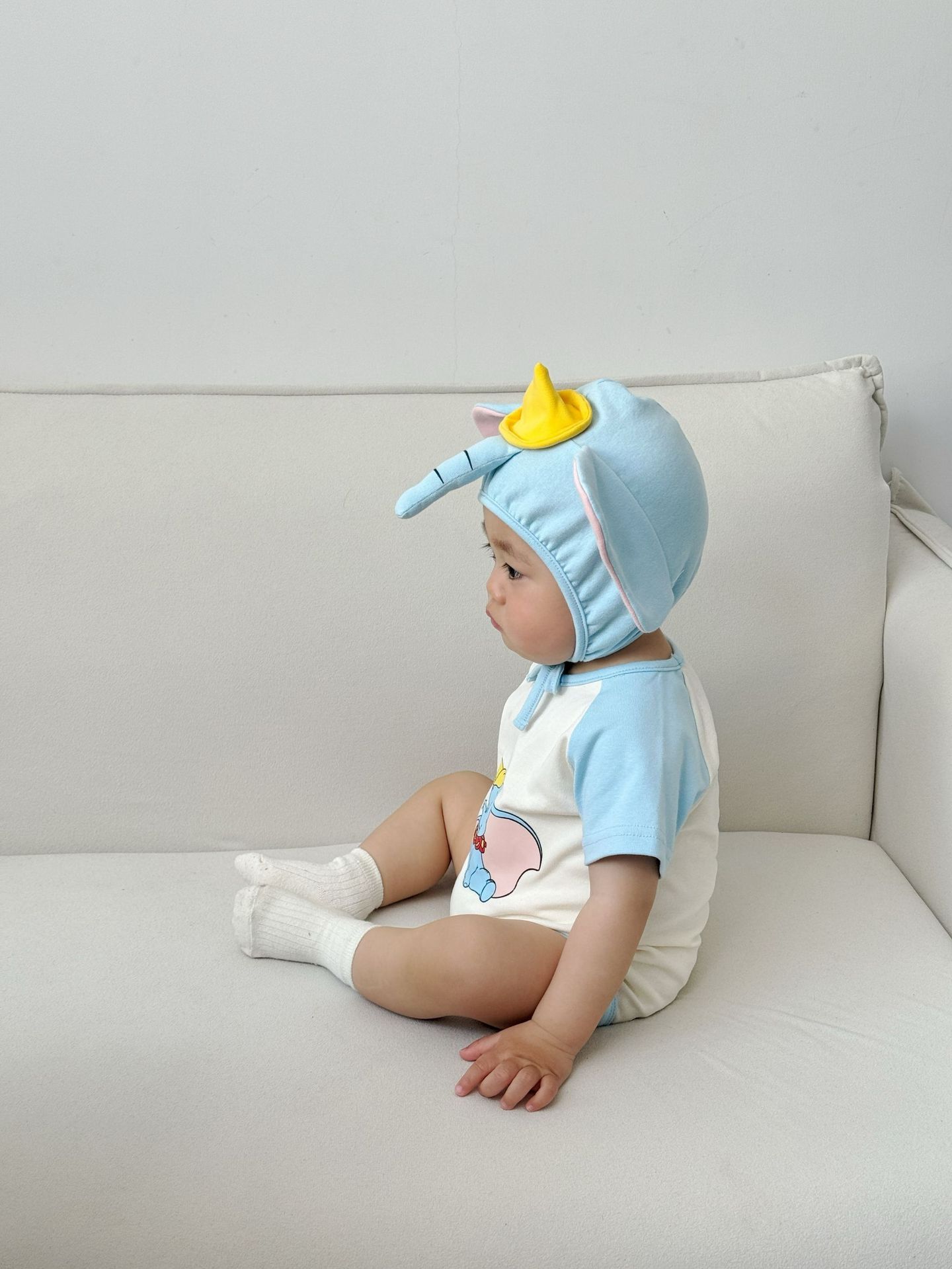 25 summer baby jumpsuit elephant modeling baby short sleeve children's bag fart suit