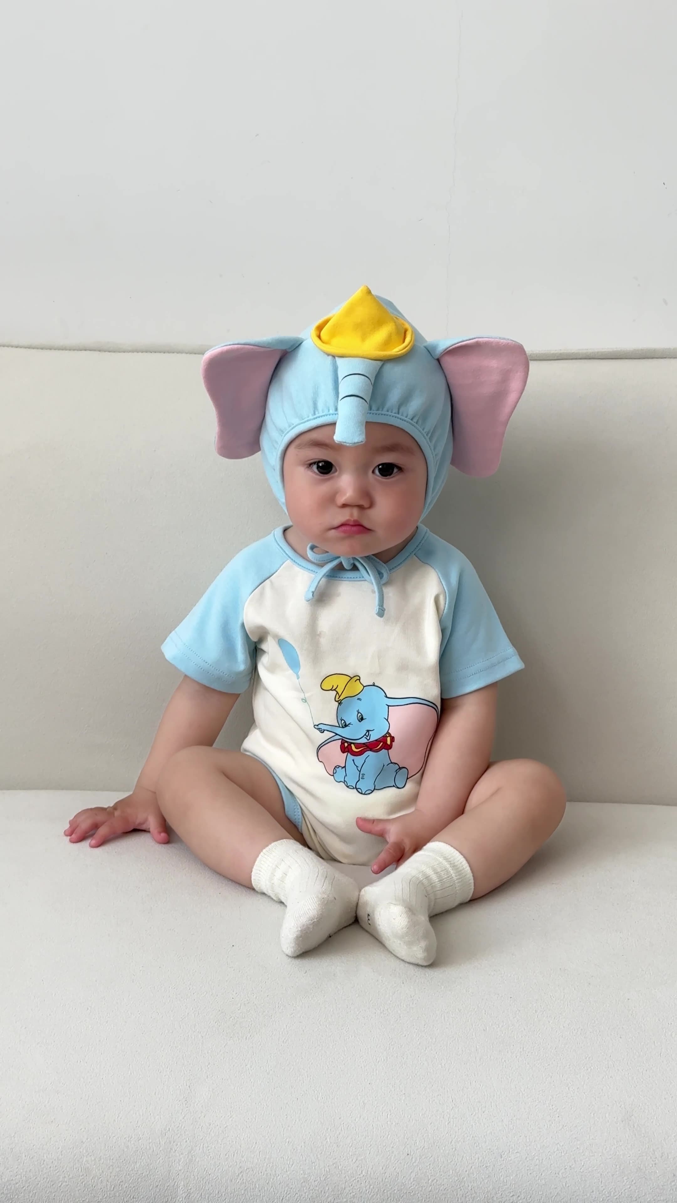 25 summer baby jumpsuit elephant modeling baby short sleeve children's bag fart suit