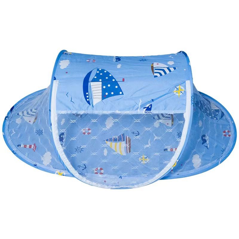 New children's foNew children's folding mosquito net baby cartoon boat mosquito net zipper mosquitolding mosquito net baby cartoon boat mosquito net zipper mosquito net without installing mosquito net