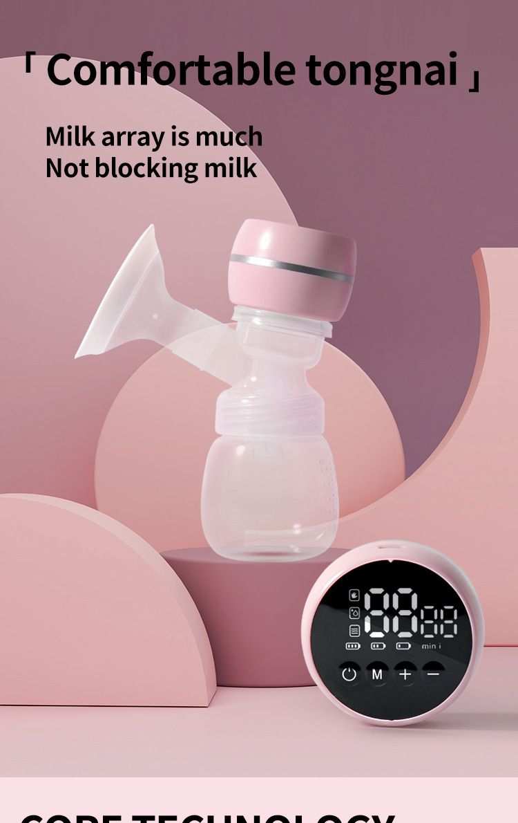 Electric breast pump intelligent machine suction big breast milk postpartum massage painless mute breast pump charging