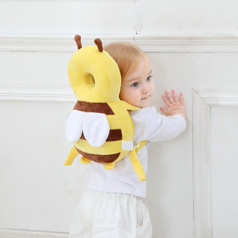 New infant toddler fall-proof headrest breathable head pad bee-shaped head protection fall-proof hat