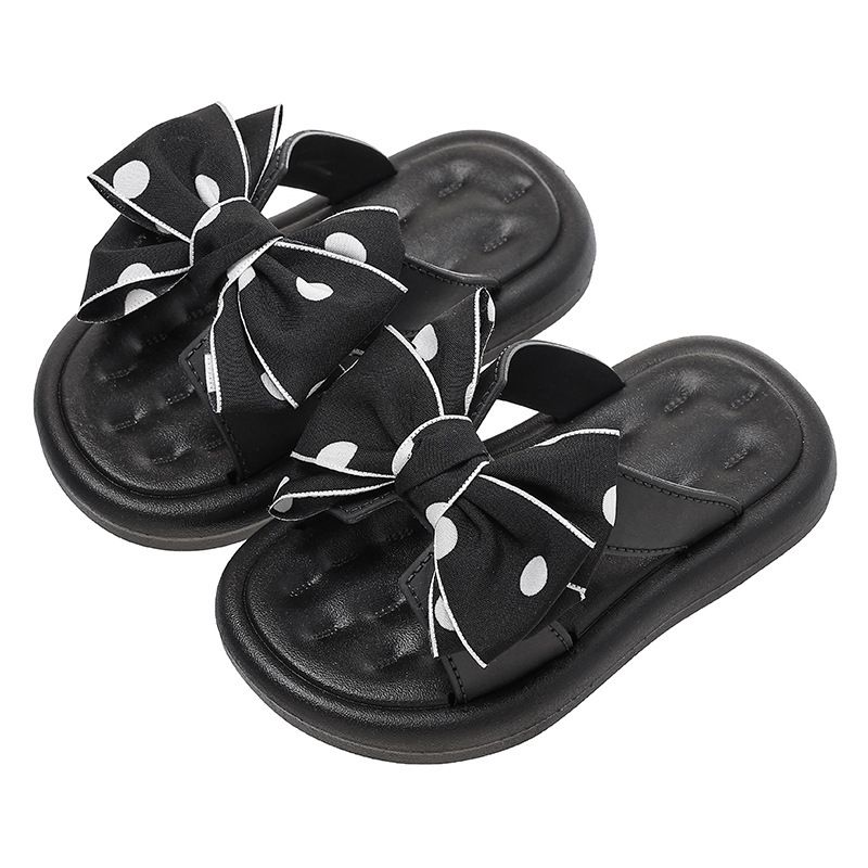 Slippers girls 2025 new big bow platform slippers girls and children wear slippers.
