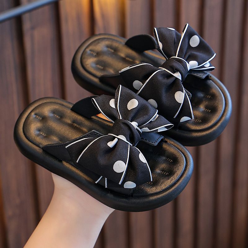 Slippers girls 2025 new big bow platform slippers girls and children wear slippers.