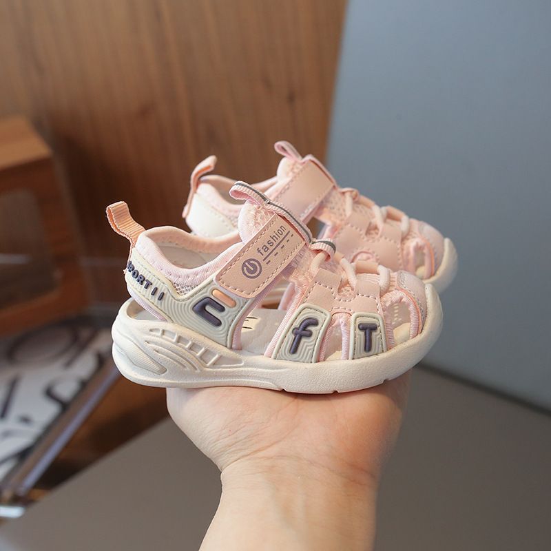 Baby toddler sandals for boys and girls-new non-slip soft-soled sandals in summer-baby Baotou functional sandals girls hollowed out