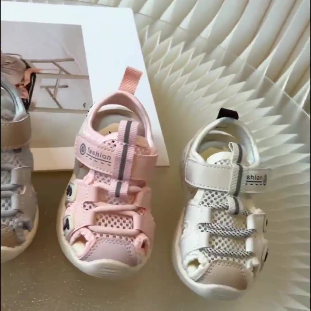 Baby toddler sandals for boys and girls-new non-slip soft-soled sandals in summer-baby Baotou functional sandals girls hollowed out