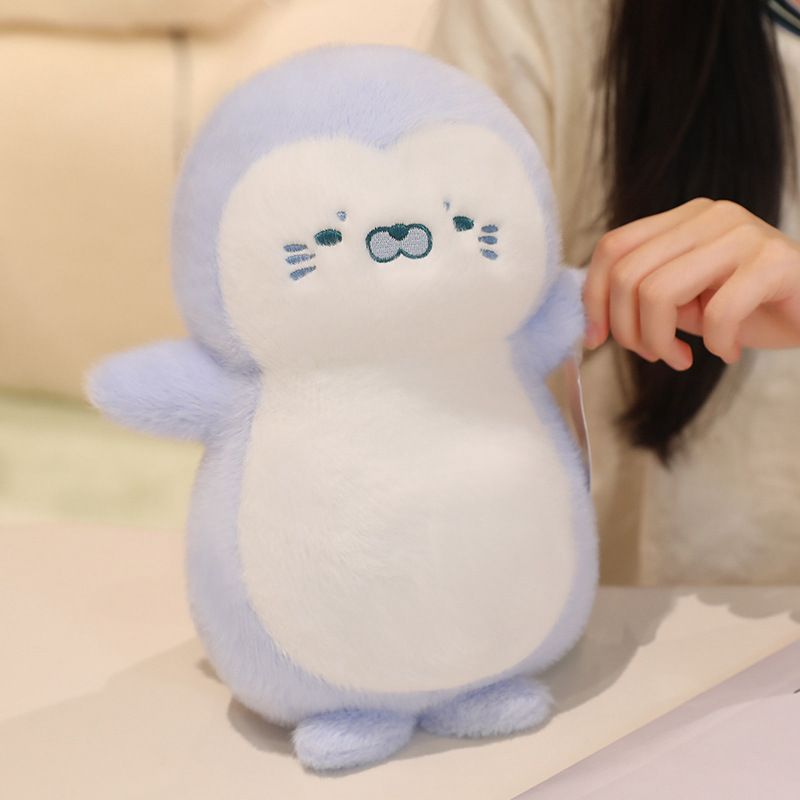 Cute electric breathing pier penguin doll plush doll sleeping doll birthday gift for men and women.