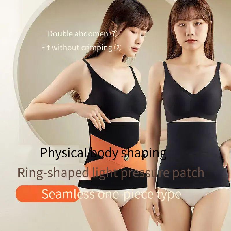 Women's belly belt belly movement cross waistband close-fitting waist belt body shaping waist elastic belly.
