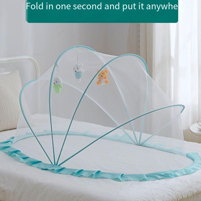 New baby mosquito net cover baby cot full-cover anti-mosquito cover special bottomless mosquito net for children to fold.