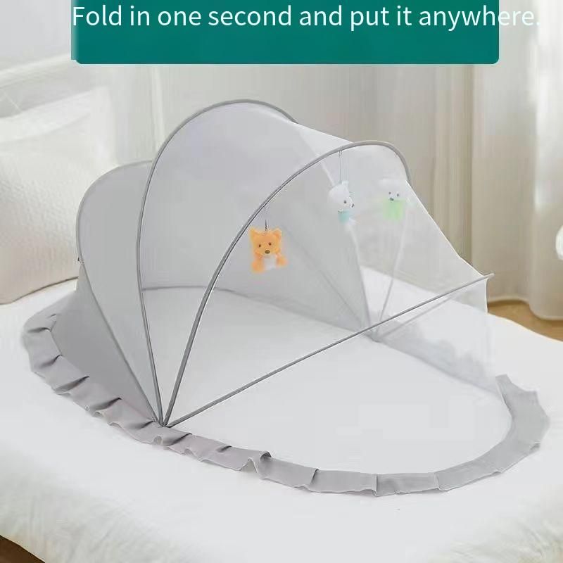 New baby mosquito net cover baby cot full-cover anti-mosquito cover special bottomless mosquito net for children to fold.