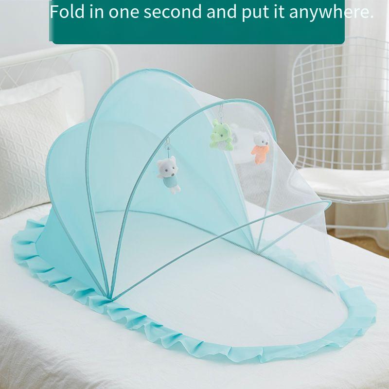 New baby mosquito net cover baby cot full-cover anti-mosquito cover special bottomless mosquito net for children to fold.