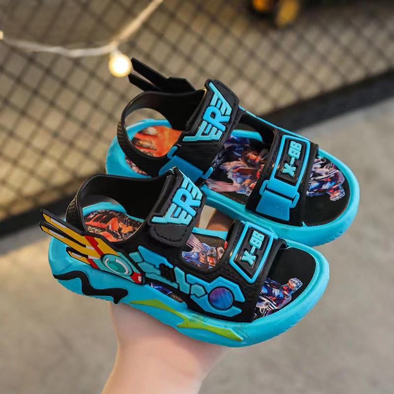 2025 new summer boy sandals summer light and handsome wear-resistant soft-soled boys beach shoes children's shoes