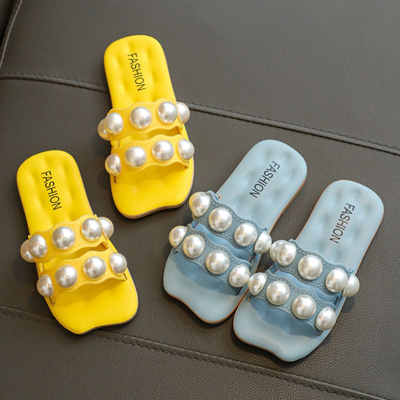 New Princess wind children's slippers girls slippers soft bottom wear summer sandals and slippers.