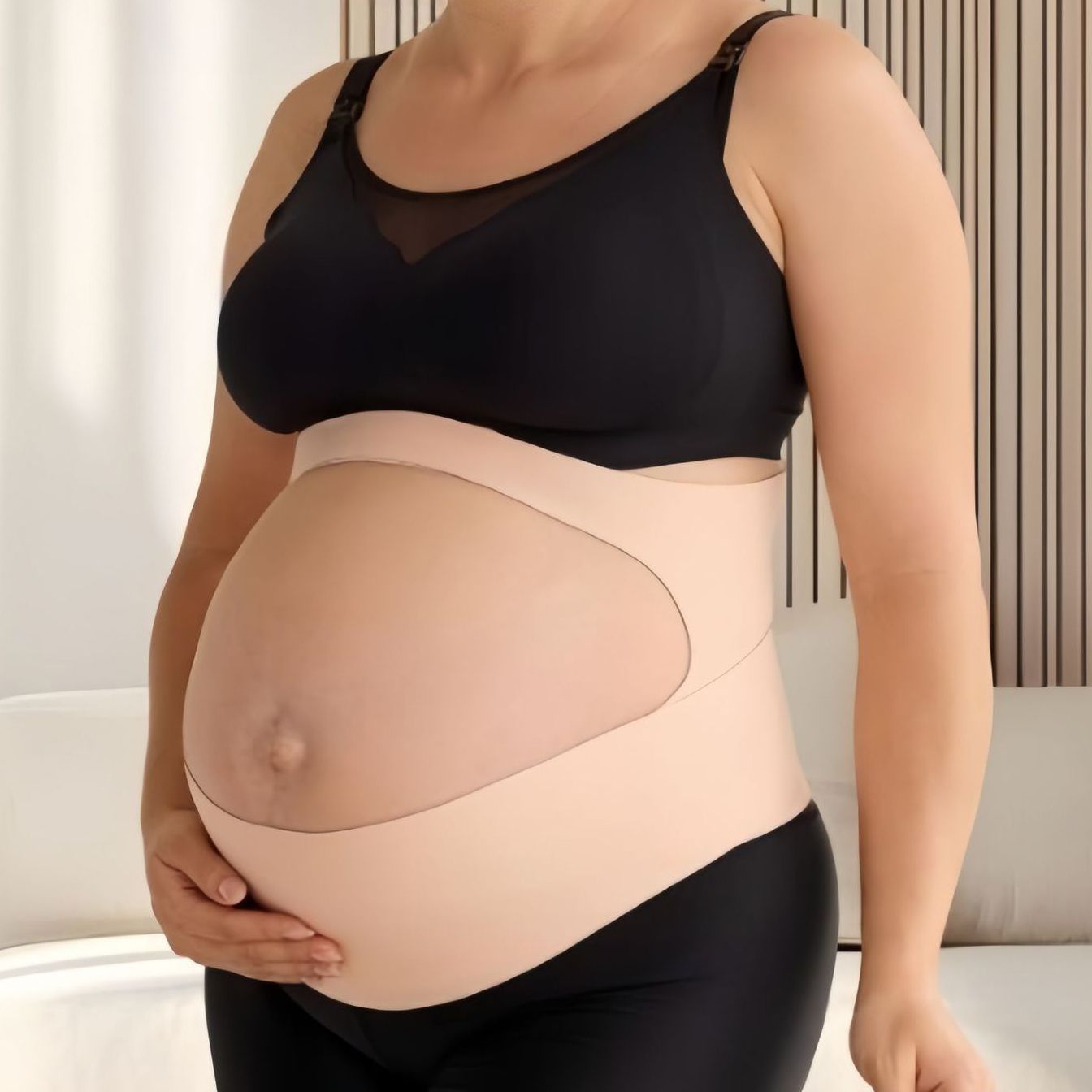 1Pc Belly Bands for Pregnant Women, One-Piece & Portable Pregnancy Belly-Adjustable Maternity Belt For Round/High-Carrying Belly